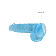 RealRock Realistic 6 Inch Blue Dildo with Balls