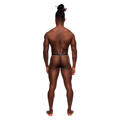 Fetish Jouster Nylon Spandex G-String Black S/M