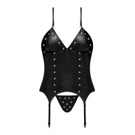 Corset Lust Madame G-String Negro L/XL - Ropa Fetiche