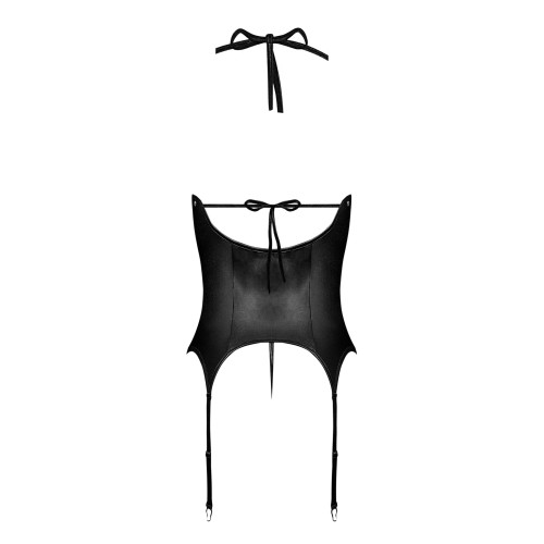 Lust Madame Corset G-String Black L/XL - Fetish Wear