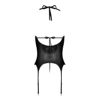 Lust Madame Corset G-String Black L/XL - Fetish Wear