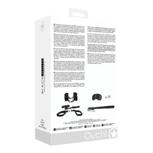 Shots Ouch Bed Post Restraint Kit - Black