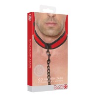 Collar y Correa Ouch Puppy Play Rojo