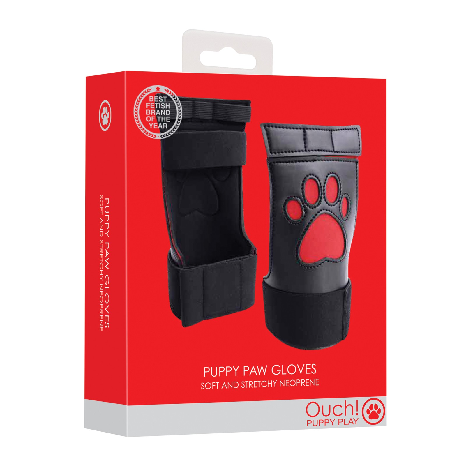 Shots Ouch Puppy Play Gloves Red