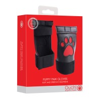 Shots Ouch Puppy Play Gloves Red