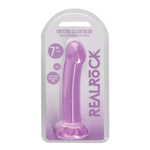 Dildo RealRock Crystal Clear de 7" - Placer Supremo