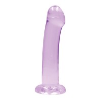 Dildo RealRock Crystal Clear de 7" - Placer Supremo