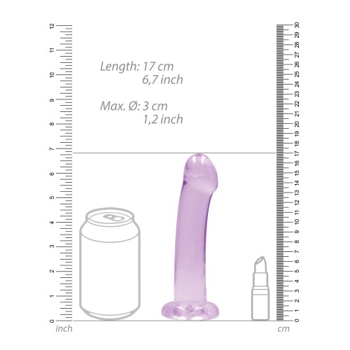 Dildo RealRock Crystal Clear de 7" - Placer Supremo