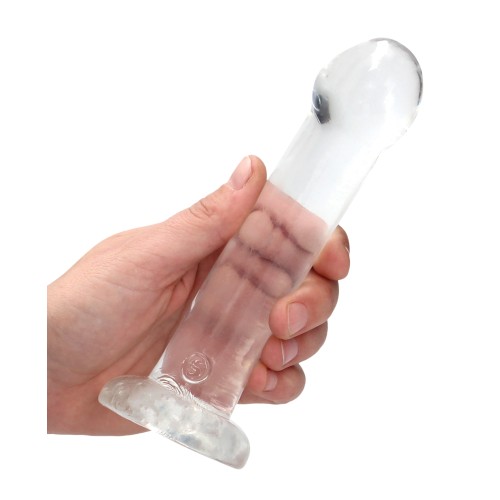 Dildo Transparente RealRock Crystal Clear de 7" para Placer Exquisito