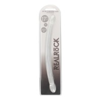 Dildo Doble Transparente 17 Pulgadas - RealRock