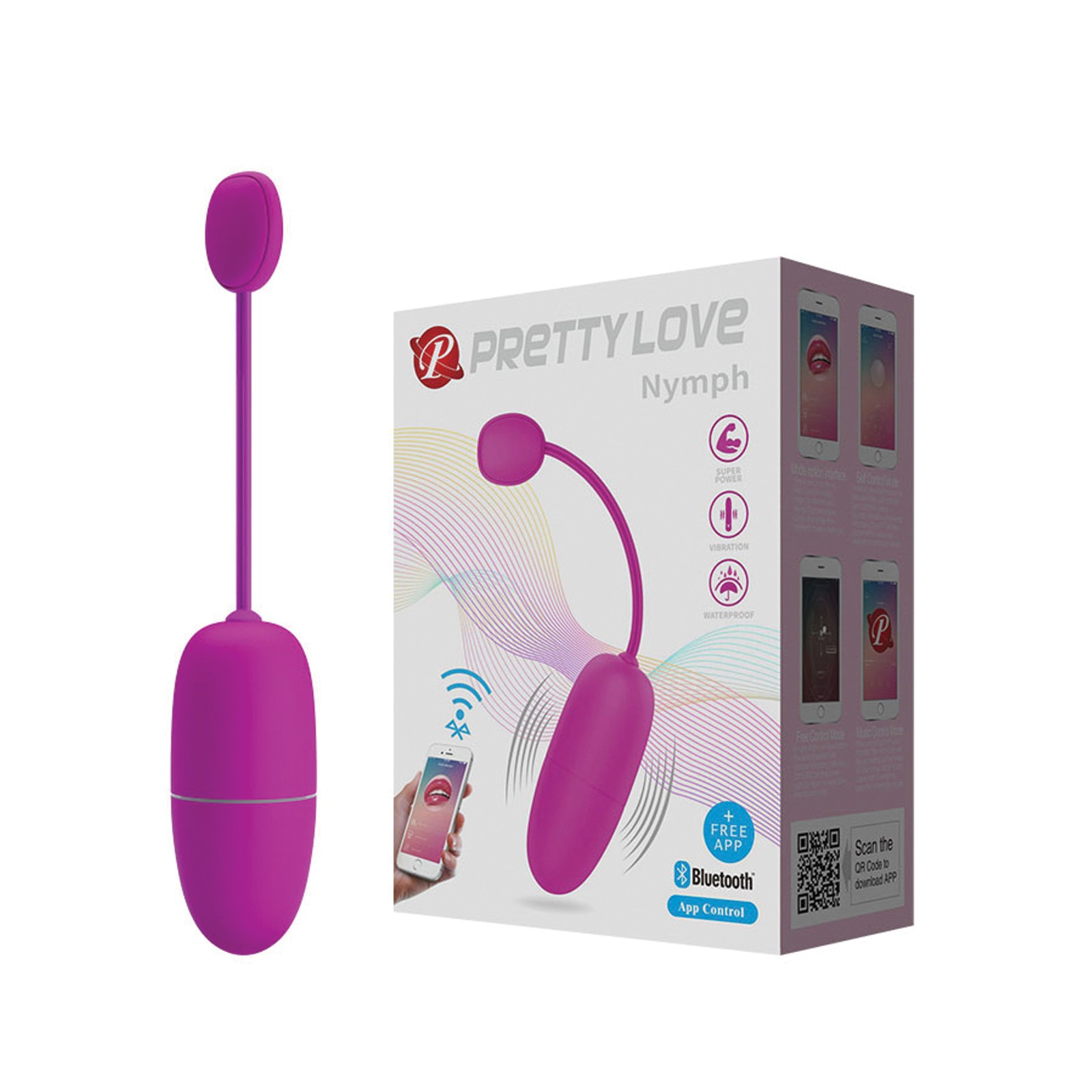 Pretty Love Nymph App-Controlled Vibrating Egg