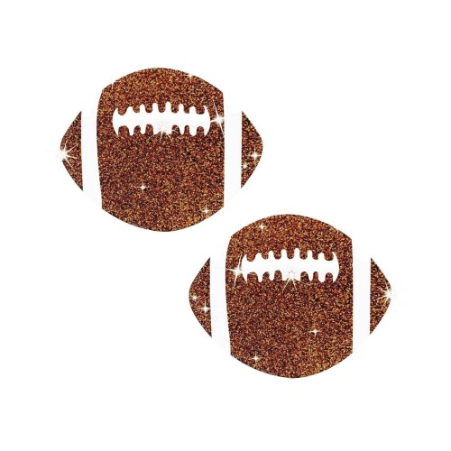 Neva Nude Football Glitter Pasties for Playful Fun