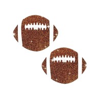 Neva Nude Football Glitter Pasties for Playful Fun