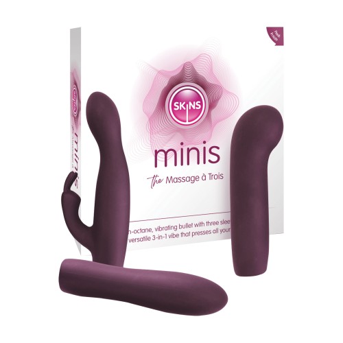 Skins Minis Masaje A Trois - Estimulación Versátil