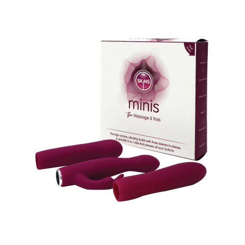 Skins Minis Massage A Trois - Versatile Stimulation