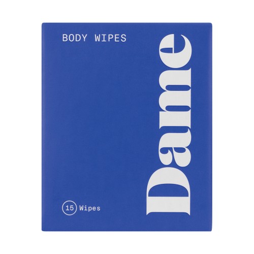 Dame Body Wipes 15 Pack for Refreshing Clean