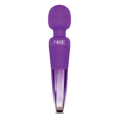 Nixie Rechargeable Wand Massager - Purple Ombre Metallic