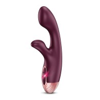 Zola Rechargeable Silicone Dual Massager Burgundy/Rose Gold