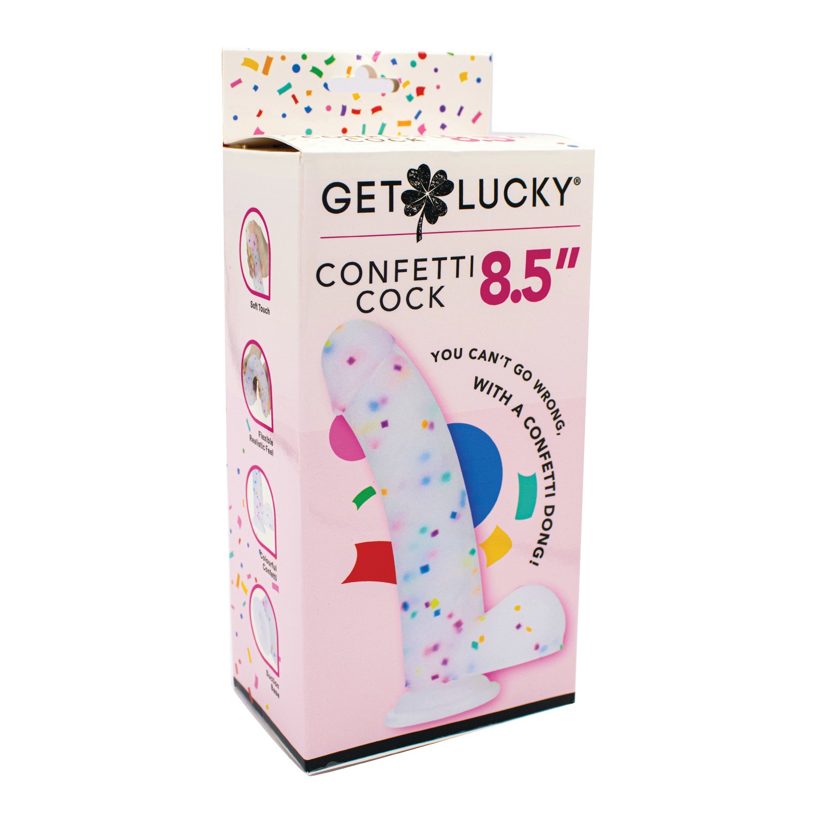 Dildo Confetti de 8.5" de Get Lucky para Juegos Emocionantes