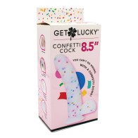 Get Lucky 8.5" Confetti Dildo for Exciting Play