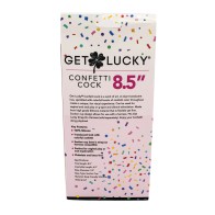 Dildo Confetti de 8.5" de Get Lucky para Juegos Emocionantes