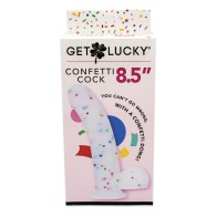 Get Lucky 8.5" Confetti Dildo for Exciting Play