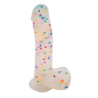 Get Lucky 8.5" Confetti Dildo for Exciting Play