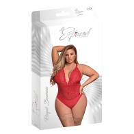 Risqué Business Red Lace Teddy