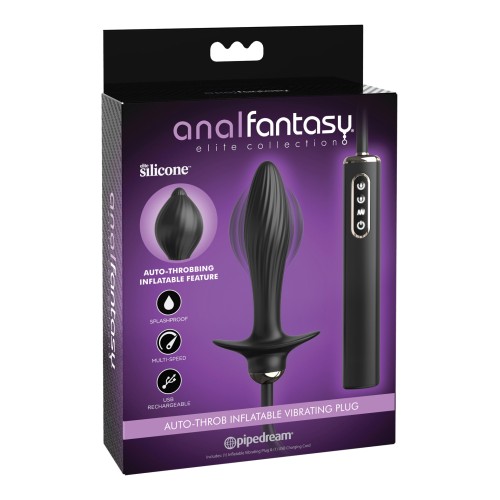 Plug Vibrador Inflatable de la Colección Elite de Fantasía Anal para Placer Óptimo