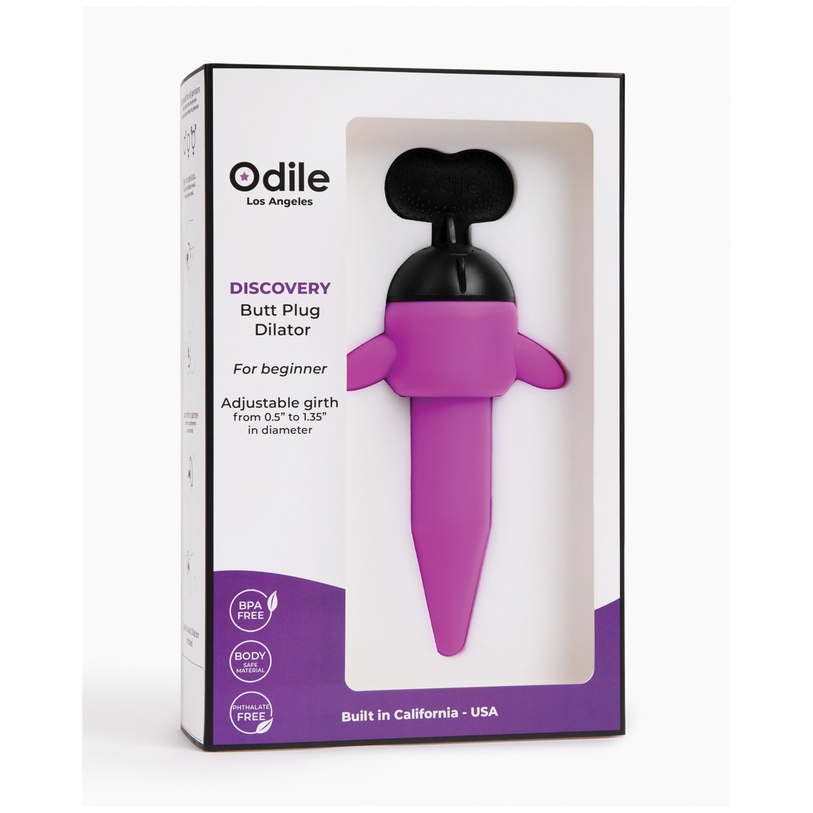 Odile Discovery Tapered Butt Plug Dilator Purple