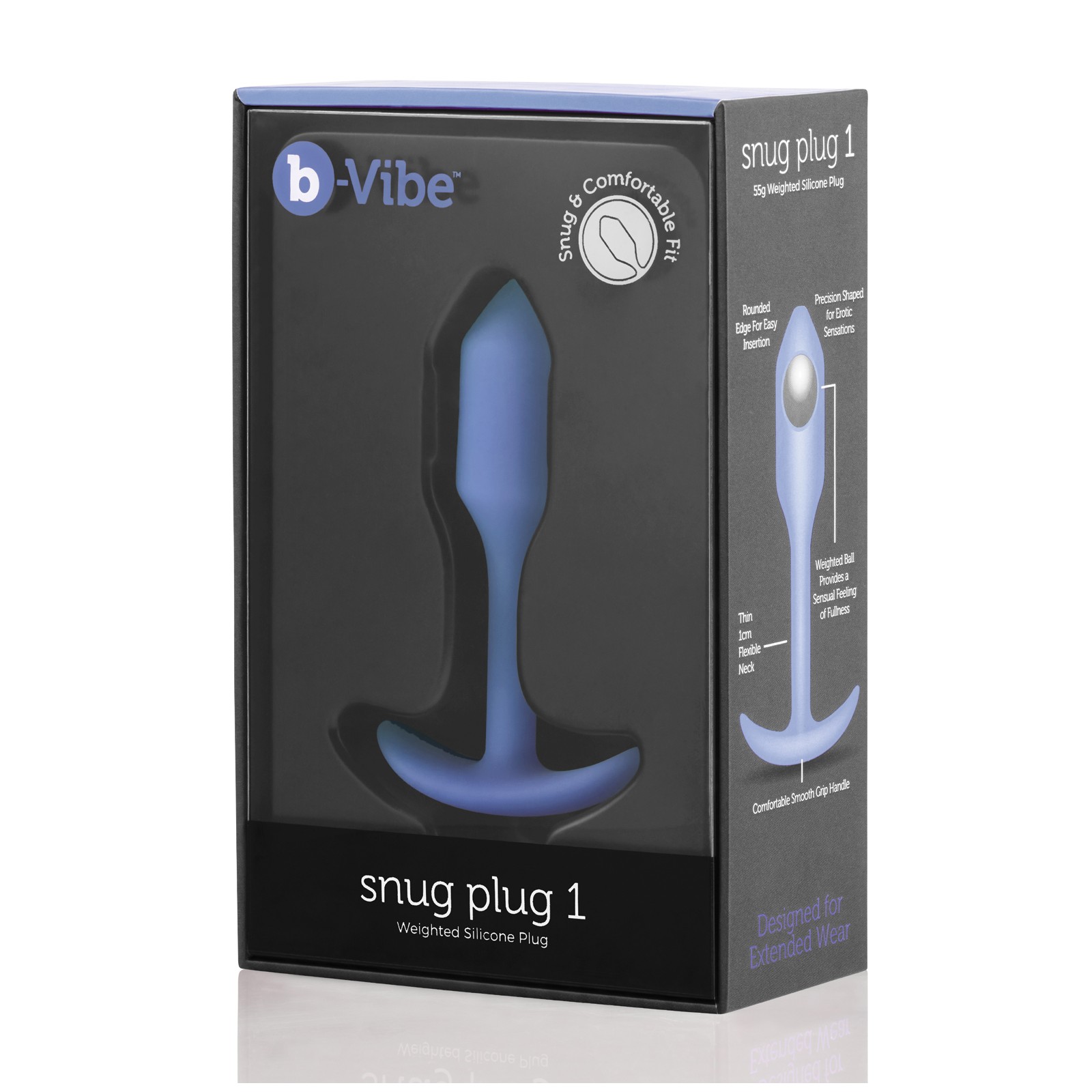 b-Vibe Weighted Snug Plug 1 - 55 g Violet