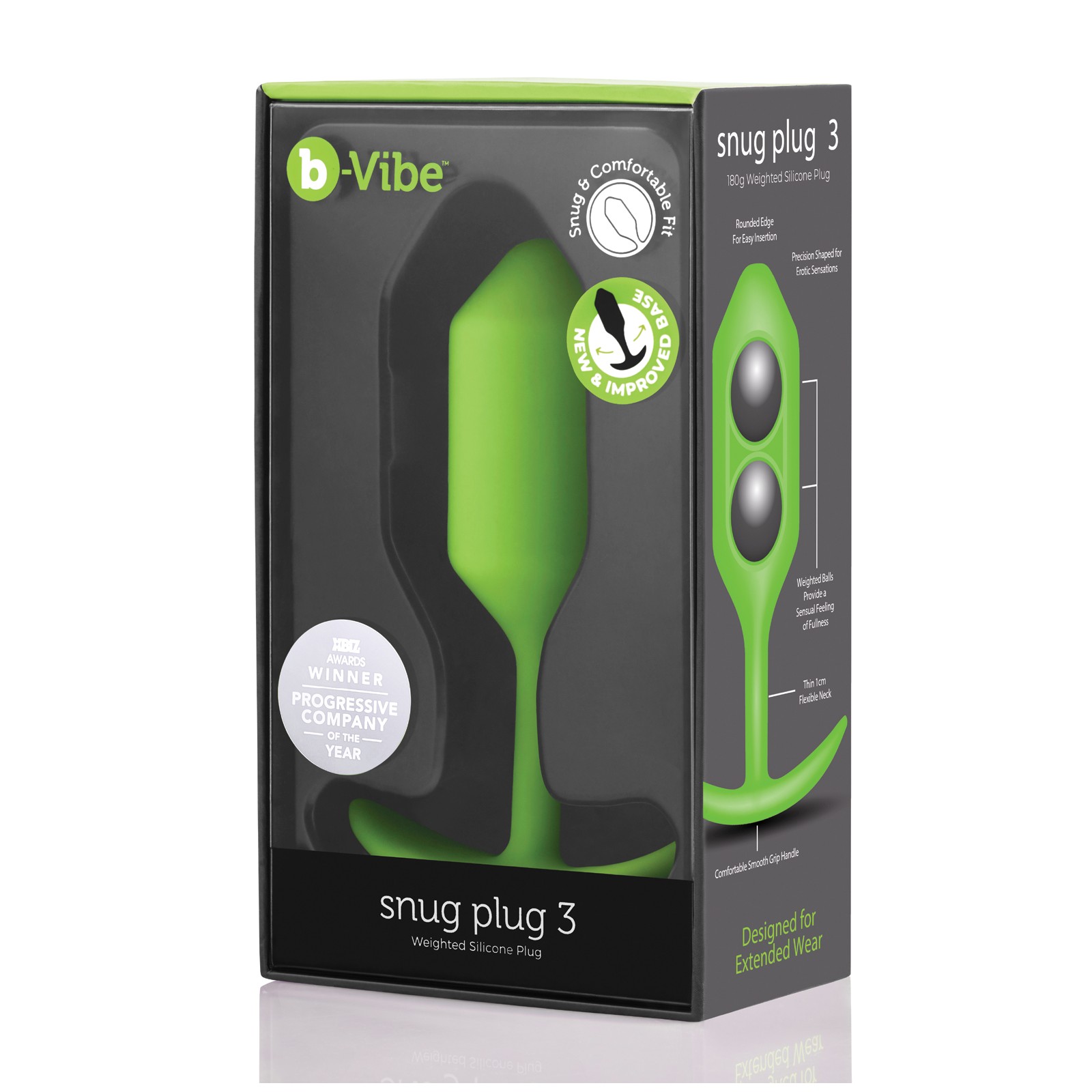 b-Vibe Snug Plug 3 con Peso - 180 g Lima