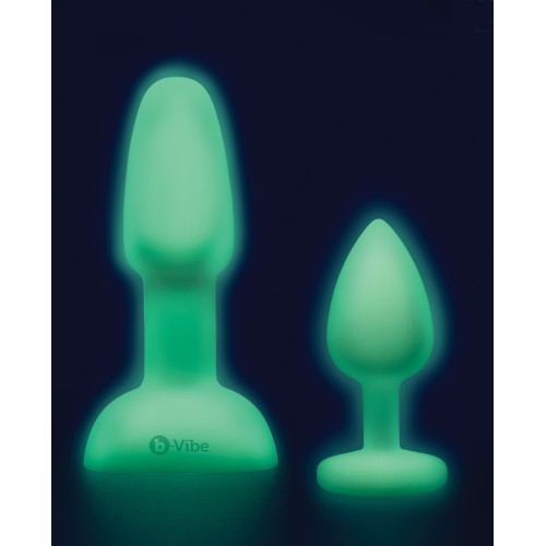 Set de Juego Anal Glow in the Dark b-Vibe ASStronaut - Aventura Anal