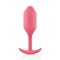 b-Vibe Snug Plug 2 Ponderado - 114 g Coral