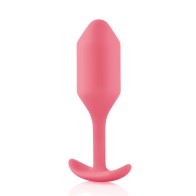 b-Vibe Snug Plug 2 Ponderado - 114 g Coral