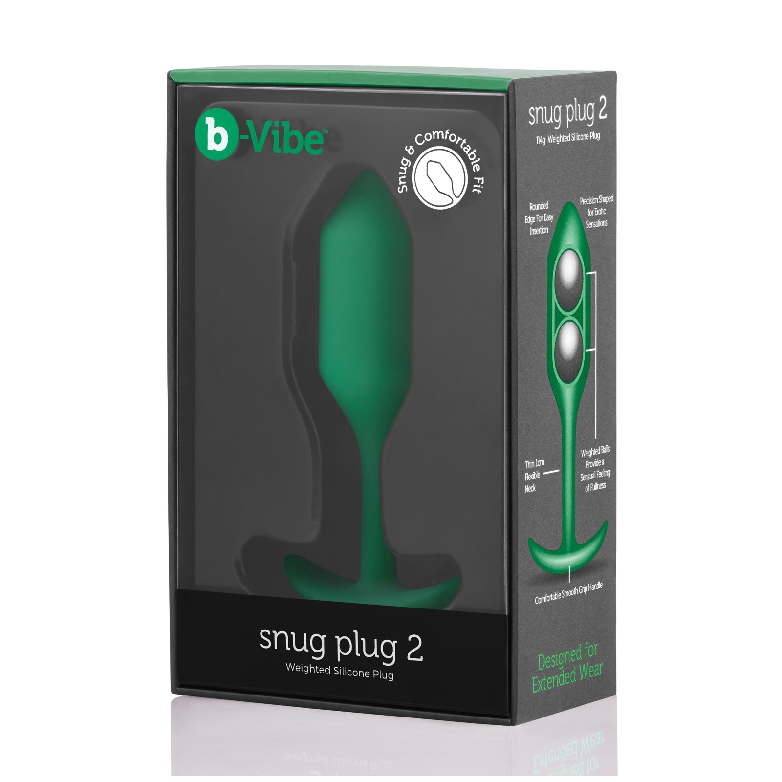 b-Vibe Plug Pesado Snug 2 para Placer