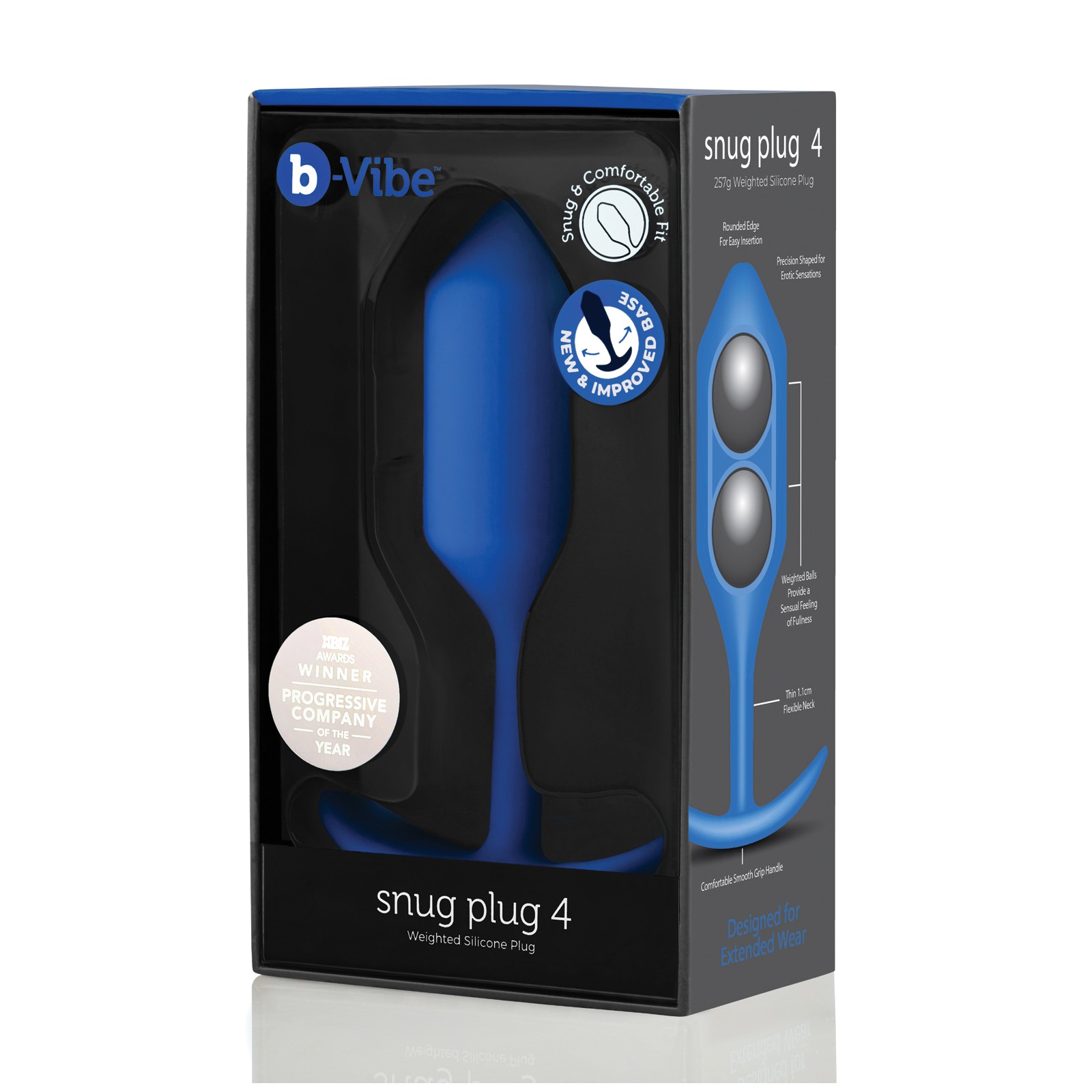 Plug Pesado Snug de b-Vibe para Plenitud Placentera