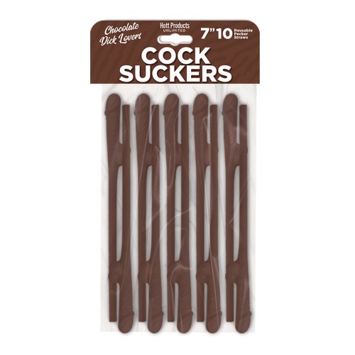 Cock Suckers Pecker Straws Chocolate Lovers