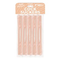 Cock Suckers Pecker Straws for Fun Party Vibe