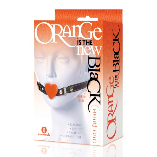 9's Orange is the New Black Silicone Heart Gag