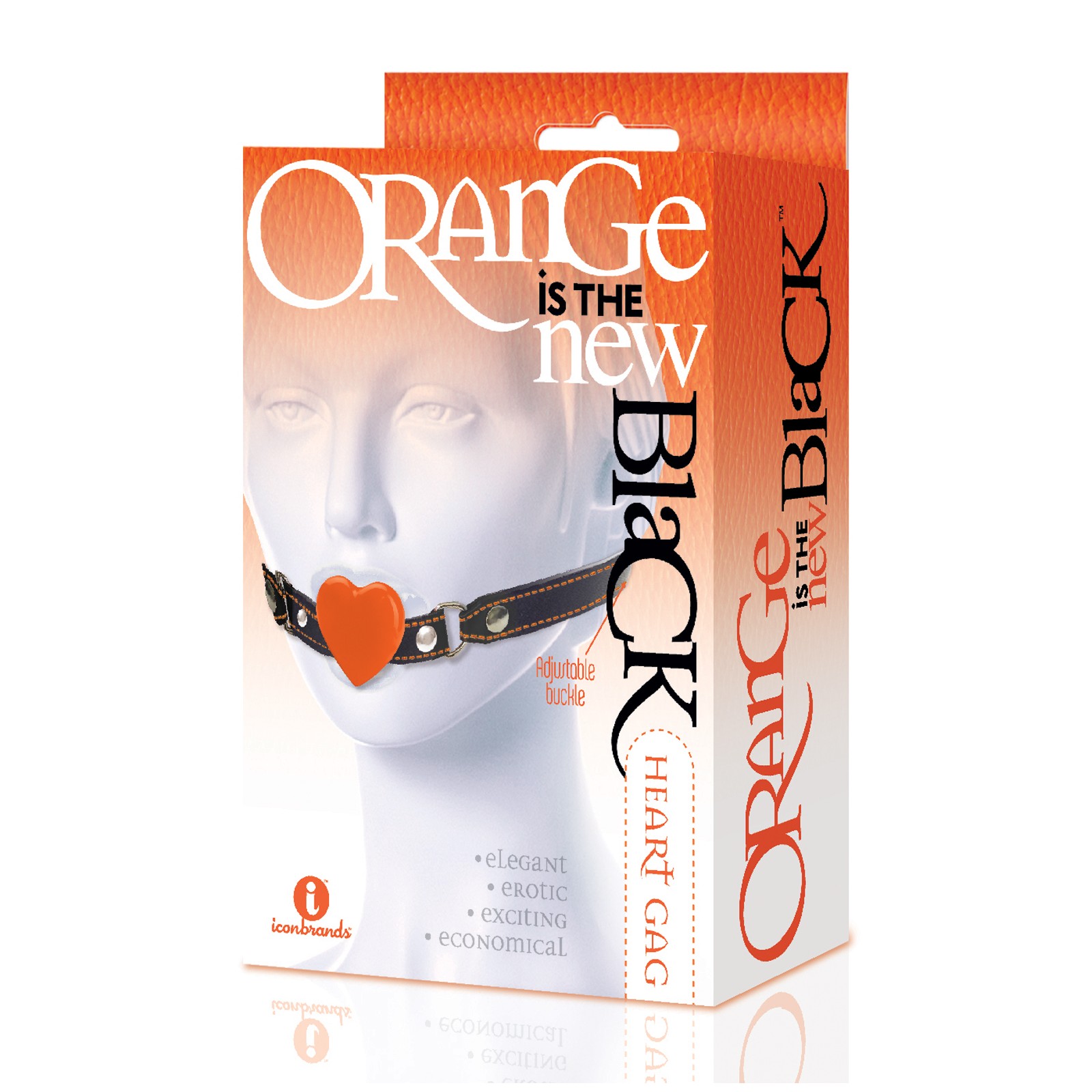 9's Orange is the New Black Silicone Heart Gag