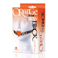 9's Orange is the New Black Silicone Heart Gag