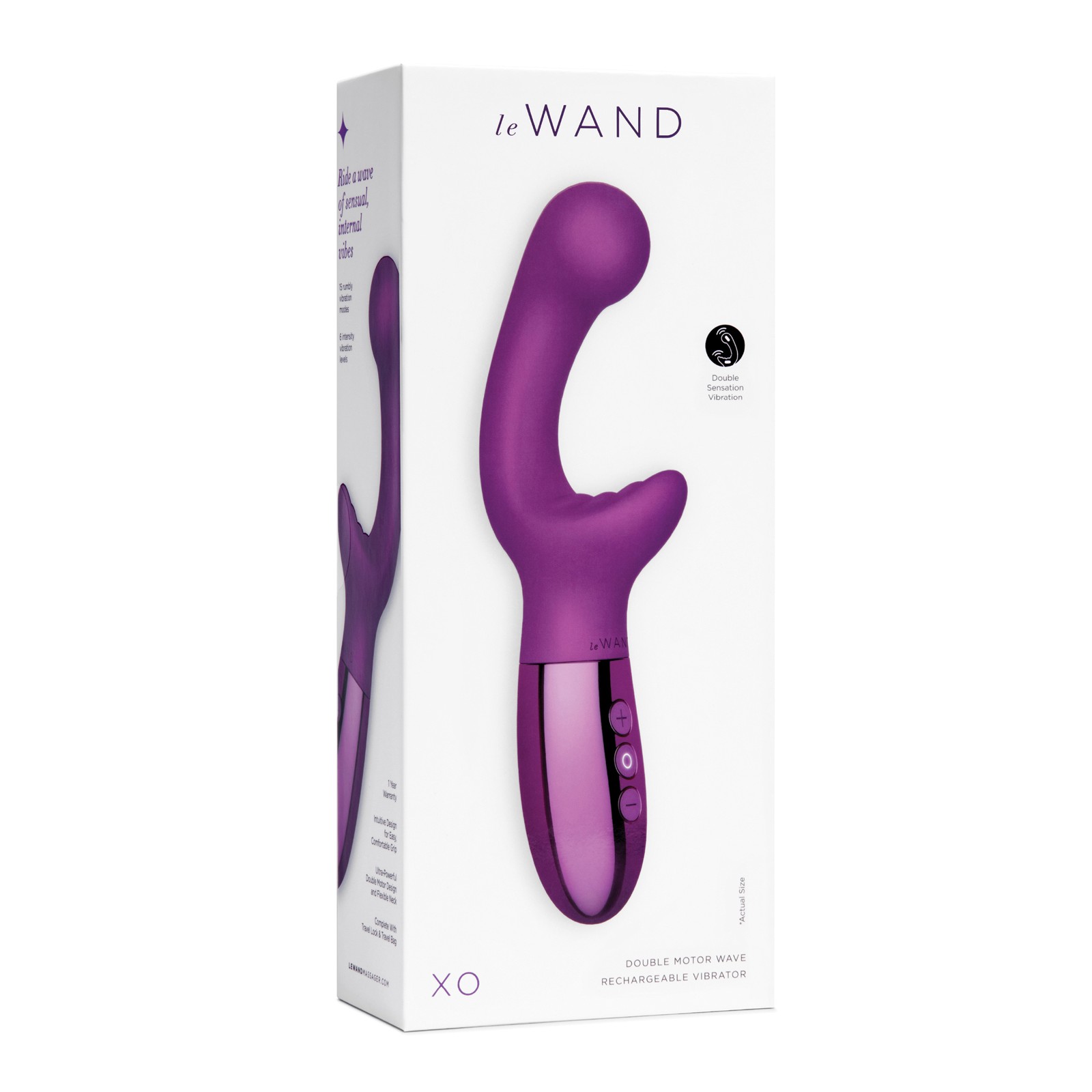 Le Wand XO Vibrador de Olas Doble Motor Cherry