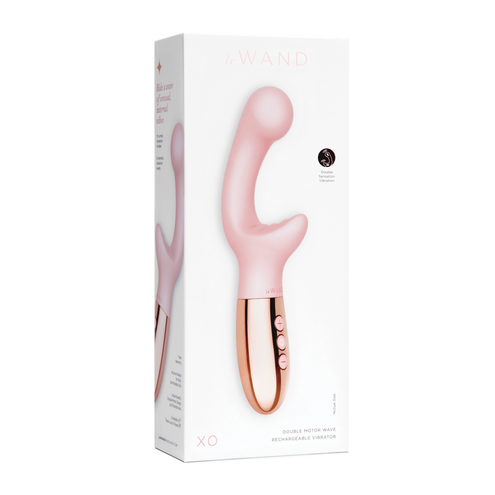 Le Wand XO Vibrador de Doble Motor Rosa Oro