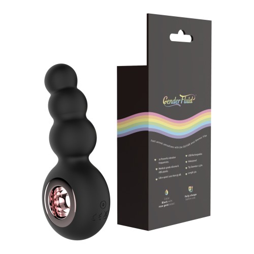 Gender Fluid Quiver Anal Ring Vibe Black