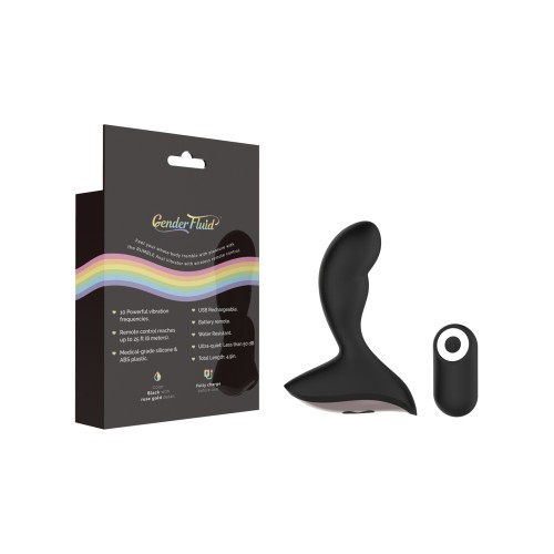 Gender Fluid Rumble Vibe Anal con Control Remoto Negro