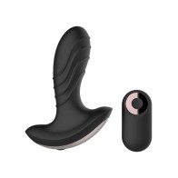 Gender Fluid Buzz Anal Vibe with Remote - Black