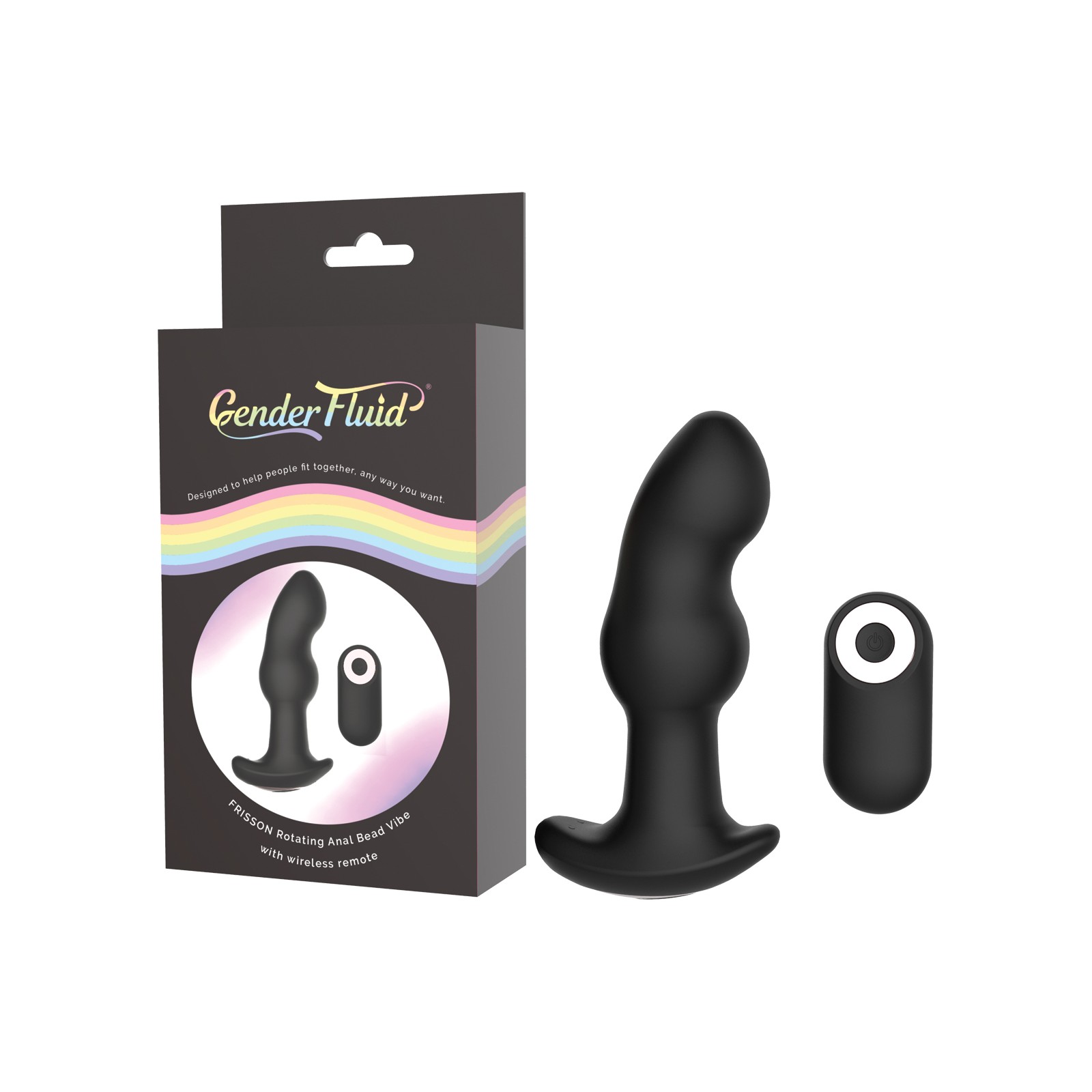 Vibrador Anal Gender Fluid Frission con Control Remoto - Negro