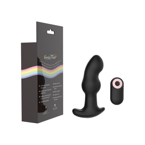 Gender Fluid Frission Anal Vibe with Remote - Black