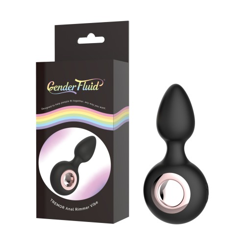 Vibrador Anal Gender Fluid Tremor Ring Negro